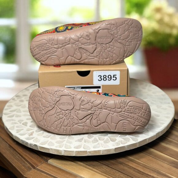 UIN Blossom Slipper Canvas Mules Colorful Comfort Walking Shoe Art Travel Size 7 - Picture 11 of 12